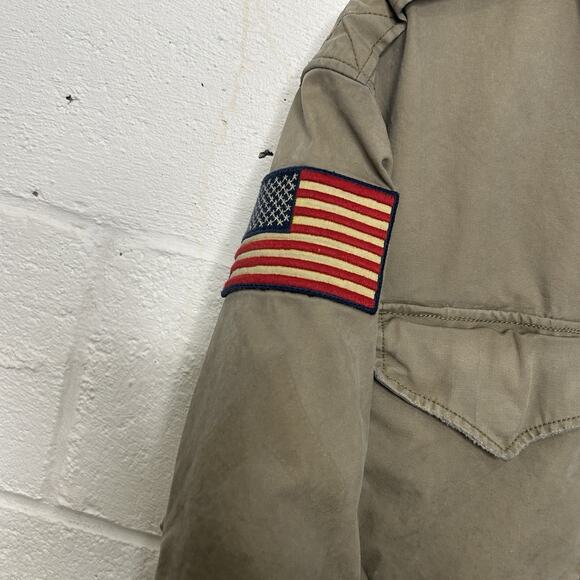 VTG Polo Ralph Lauren Military Army Fatigue Jacket “Khaki" - Picture 4 of 12